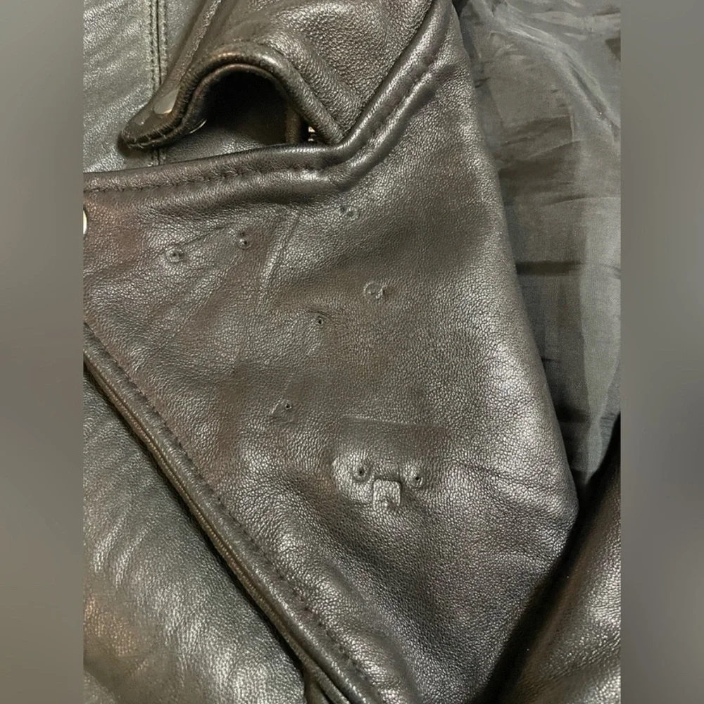 Deadwood Depeche Mode Leather Jacket size 44 (size 12/XXL). - Picture 3 of 8